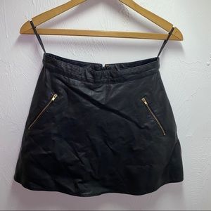 Free People leather skirt